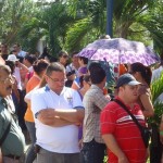 Manifestación de funcionarios públicos en Pérez Zeledón