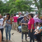 Manifestación de funcionarios públicos en Pérez Zeledón