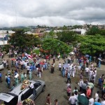 Manifestación de funcionarios públicos en Pérez Zeledón