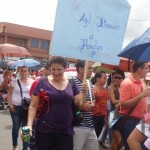 Manifestación de funcionarios públicos en Pérez Zeledón