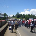 Manifestación de productores de granos en Pérez Zeledón