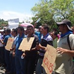 Manifestación de productores de granos en Pérez Zeledón