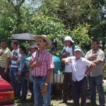 Manifestación de productores de granos en Pérez Zeledón