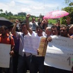 Manifestación de productores de granos en Pérez Zeledón