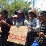 Manifestación de productores de granos en Pérez Zeledón