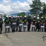 Manifestación de productores de granos en Pérez Zeledón