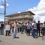 Manifestación de productores de granos en Pérez Zeledón