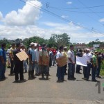 Manifestación de productores de granos en Pérez Zeledón