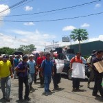 Manifestación de productores de granos en Pérez Zeledón