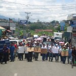 Manifestación de productores de granos en Pérez Zeledón