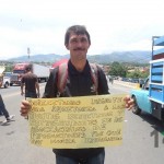 Manifestación de productores de granos en Pérez Zeledón