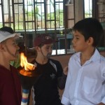 Celebración del Día de Juan Santamaría, en la Escuela Los Reyes, Pérez Zeledón.