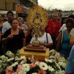 Peregrinación con la replica de la Virgen de los Ángeles