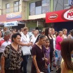 Peregrinación con la replica de la Virgen de los Ángeles