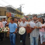 Peregrinación con la replica de la Virgen de los Ángeles