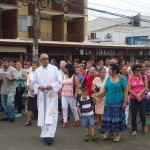 Peregrinación con la replica de la Virgen de los Ángeles