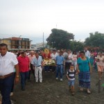 Peregrinación con la replica de la Virgen de los Ángeles