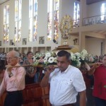 Peregrinación con la replica de la Virgen de los Ángeles