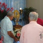 Peregrinación con la replica de la Virgen de los Ángeles