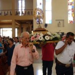 Peregrinación con la replica de la Virgen de los Ángeles