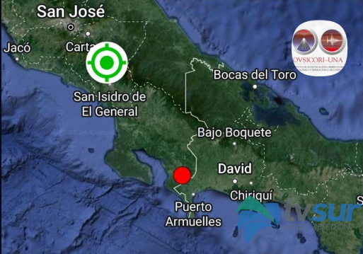 Sismo de 6 grados sacudió la Región Brunca